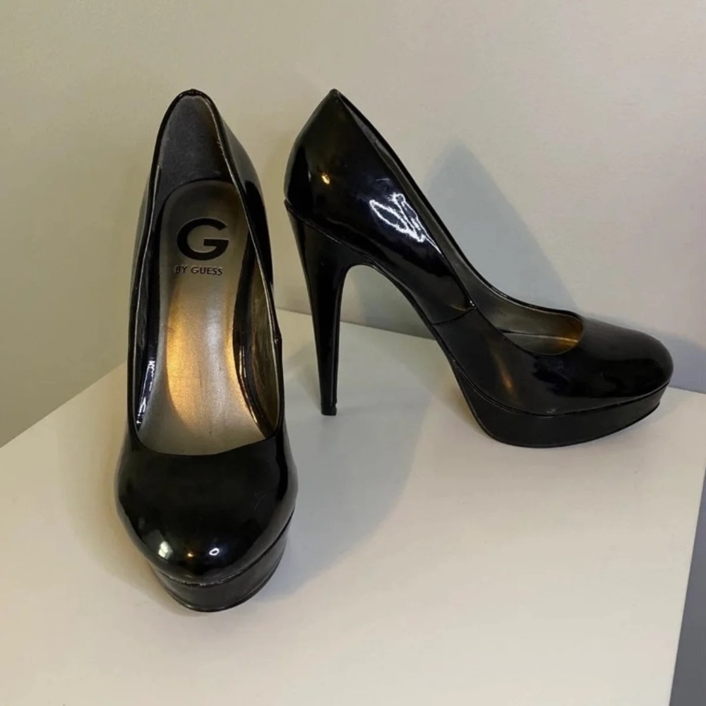 G by Guess Black Platform Pumps